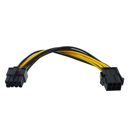 CPU 6 Pin To 8 Pin Graphics Card Computer Motherboard Power Cable, 6 Pin To 8 Pin