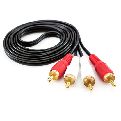 Double Lotus Audio Cable RCA Two-To-Two Power Amplifier Audio Cable, 1.5m, 3m, 5m