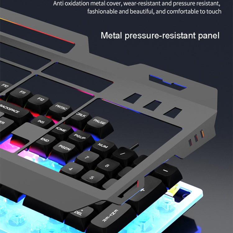 K-Snake Mechanical Feel Keyboard Mouse Kit USB Wired 104 Keycaps Computer Keyboard, Keyboard+Mouse (Black Gray), Keyboard+Mouse (White), Keyboard+Mouse (Black), Single Keyboard (White), Single Keyboard (Black)