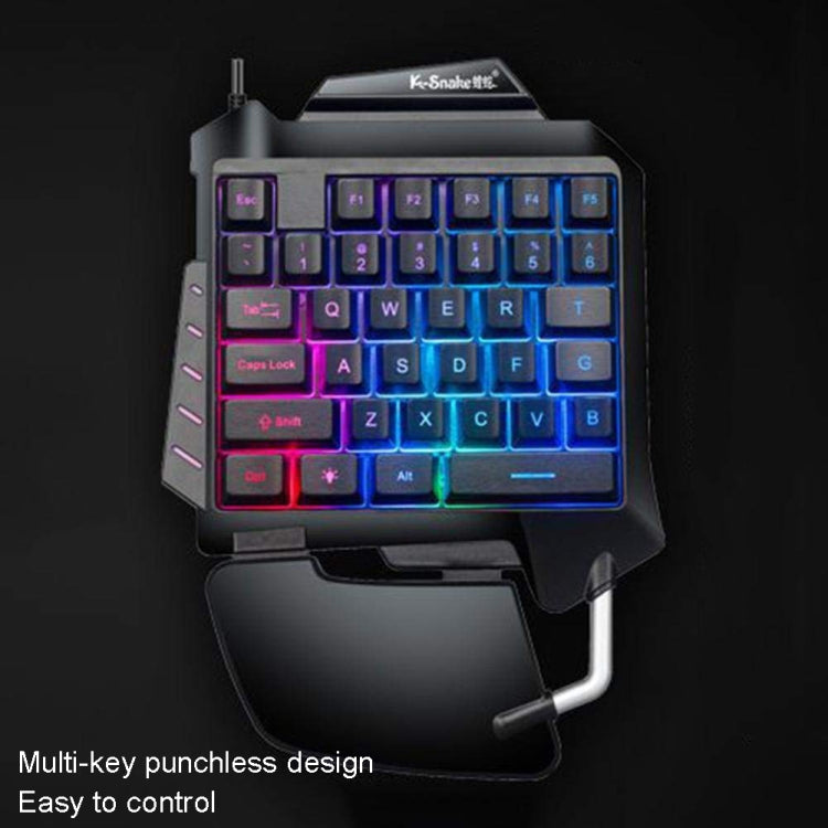 K-Snake G92 Single Small Keyboard Mobile Games Luminous Robotic Machine Sensory Game Keyboard, K-Snake G92