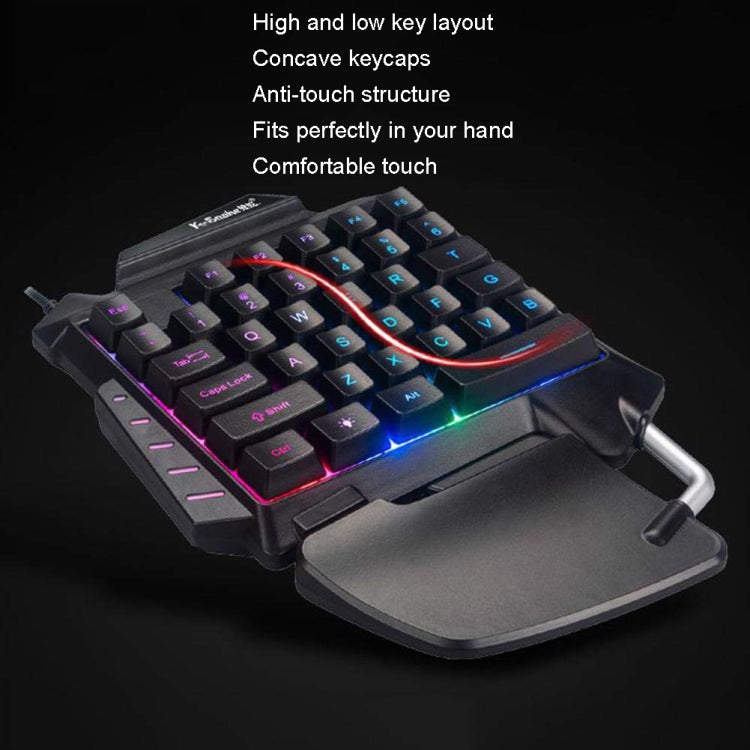 K-Snake G92 Single Small Keyboard Mobile Games Luminous Robotic Machine Sensory Game Keyboard, K-Snake G92