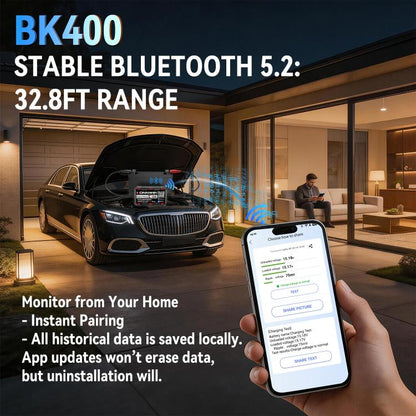KONNWEI 360V Car Battery Monitor Diagnostic Tool, BK400