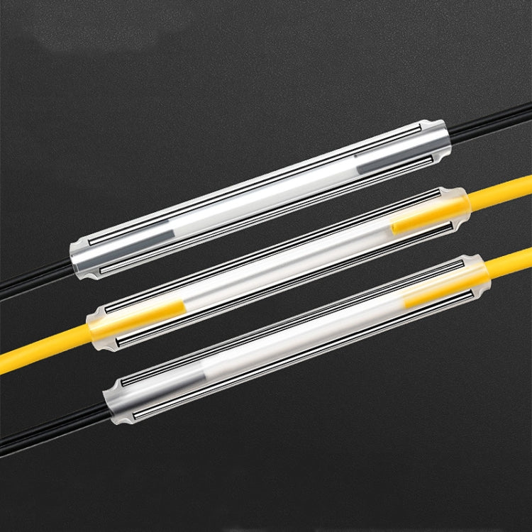 50pcs/pack  60mm Double -Pin Leather Thread Optical Fiber Heat Shrinkable Tube Optical Hot Melt Tube, 60mm Double -Pin