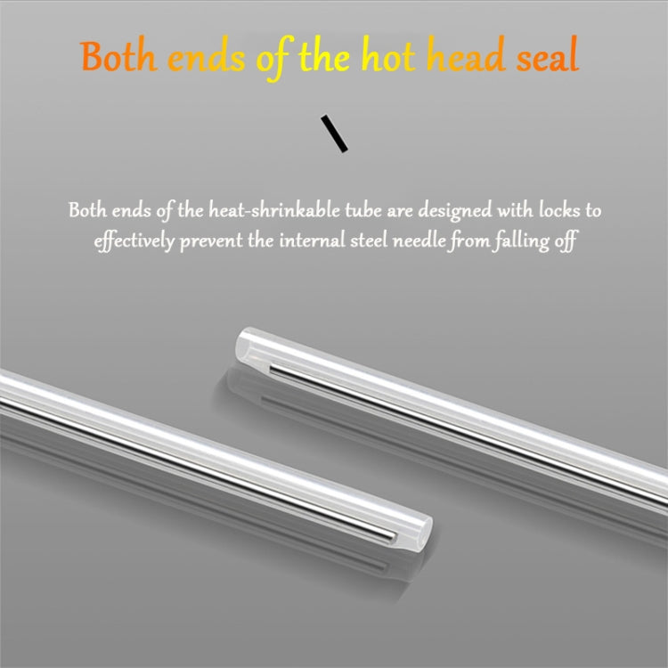 100pcs/pack 60mm Single Pin Optical Fiber Heat Shrinkable Tube Optical Hot Melt Tube, 60mm Single Pin