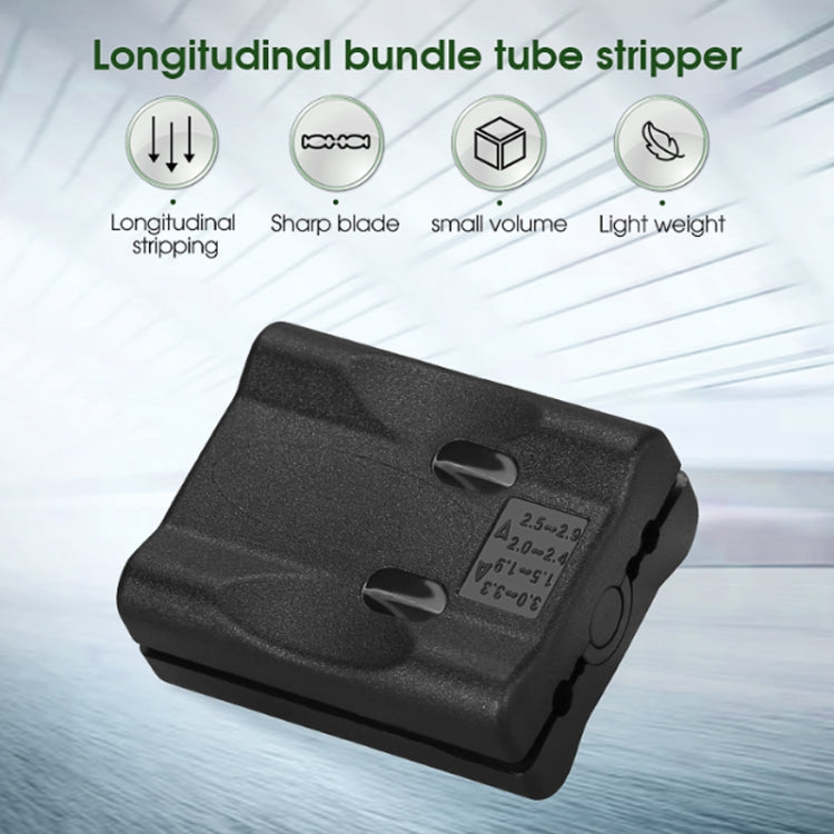 FTTH Fiber Optical Stripper Loose Tube Longitudinal Cable Stripper 1.5-3.3MM, Longitudinal