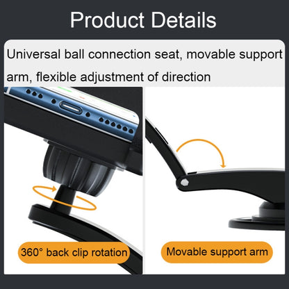 Car Suction Cup Dashboard Mobile Phone Holder with Sun Visor Folding Rotating Car Mount, Joint Model, Hose Model