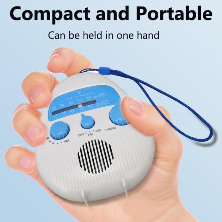 Portable Waterproof FM Radio With Hanging Rope For Bathroom, SY-900