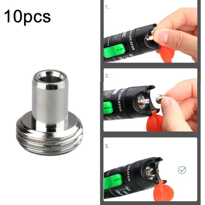 Replacement Parts For Fiber Optic Visual Fault Locator, 10pcs Metal Head Connector, 10pcs 5mm Ceramic Core, 10pcs 7mm Ceramic Core