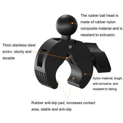 Camera Phone Holder Ball Head Base Live Riding Shooting Handlebar Rotating Clamp, Quick Release Ball Base