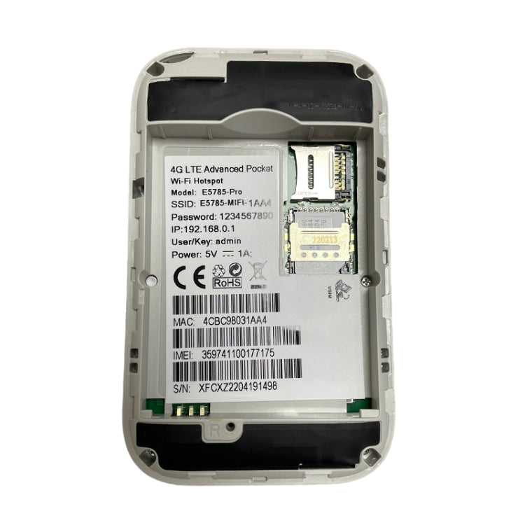 4G Mobile WIFI Pocket Hotspot LCD Sim Card Router, E5785-PRO Eurasian Edition
