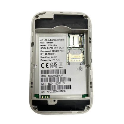 4G Mobile WIFI Pocket Hotspot LCD Sim Card Router, E5785-PRO Eurasian Edition