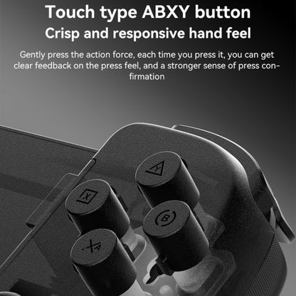D6  Bluetooth Retractable Gamepad Dual Hall Six-Axis Somatosensory For Android/IPhone /Switch, D6 White Black, D6 Black