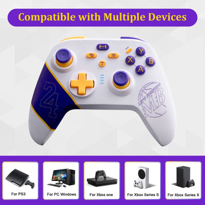 N2 Wireless 2.4G Controller Gamepad For Xbox One/One S/One X/Series S/Series X/PC Windows, Black, White, Comic Boy