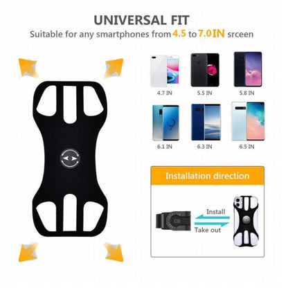 Removable Bicycle Cell Phone Holder For 4.5-7 Inch Phones, Four Claws Black, Eight Claws Black