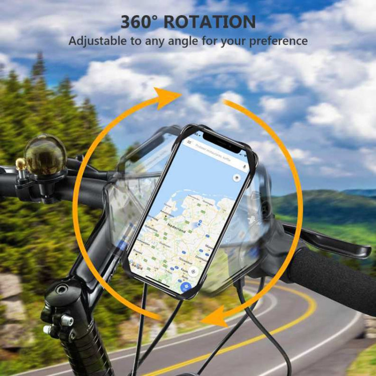 Removable Bicycle Cell Phone Holder For 4.5-7 Inch Phones, Four Claws Black, Eight Claws Black