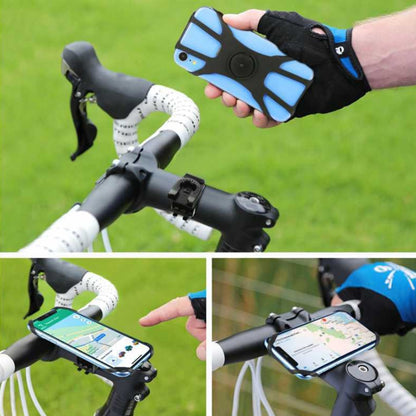Removable Bicycle Cell Phone Holder For 4.5-7 Inch Phones, Four Claws Black, Eight Claws Black