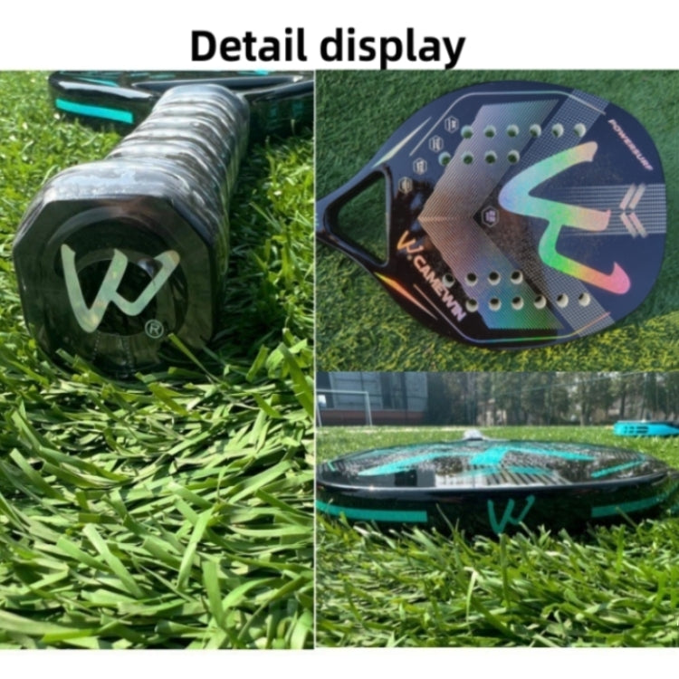 CAMEWIN 3K Carbon Fiber Rough Surface Beach Tennis Racket With Cover Bag