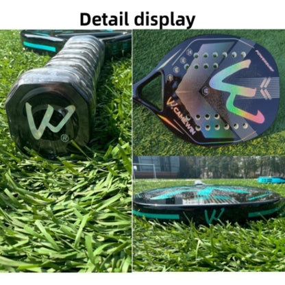 CAMEWIN 3K Carbon Fiber Rough Surface Beach Tennis Racket With Cover Bag