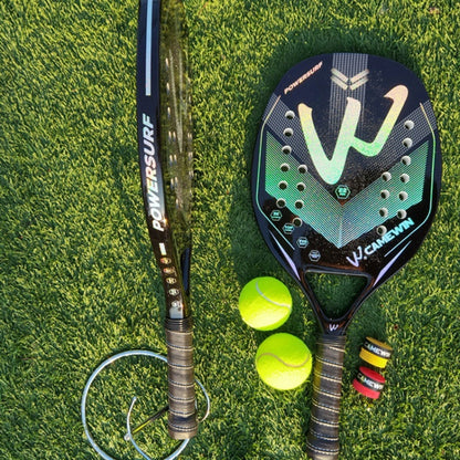 CAMEWIN 3K Carbon Fiber Rough Surface Beach Tennis Racket With Cover Bag