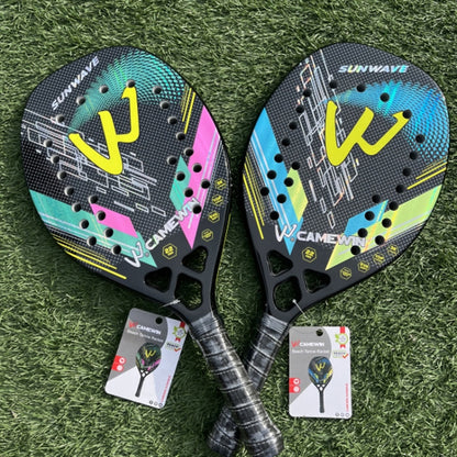 CAMEWIN 3K Carbon Fiber Beach Tennis Racket Soft EVA Tennis Paddle