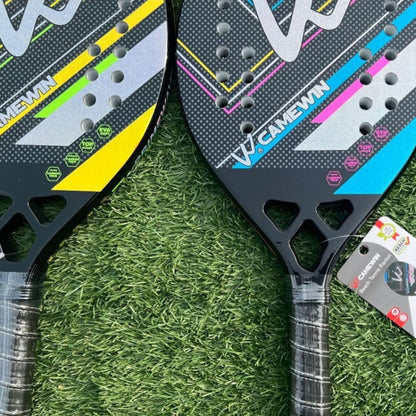 CAMEWIN 3K Carbon Fiber Beach Tennis Racket Soft EVA Tennis Paddle