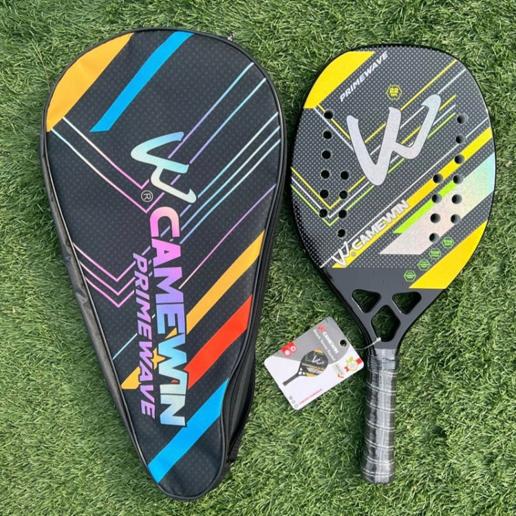 CAMEWIN 3K Carbon Fiber Beach Tennis Racket Soft EVA Tennis Paddle
