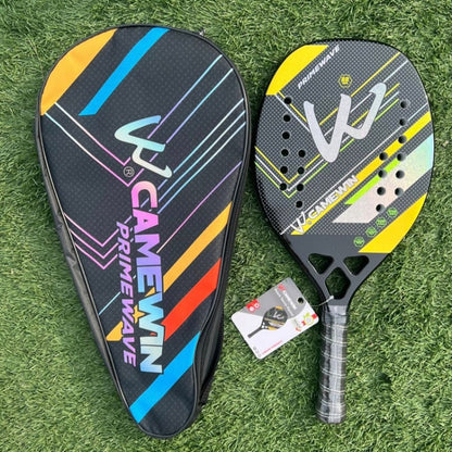 CAMEWIN 3K Carbon Fiber Beach Tennis Racket Soft EVA Tennis Paddle