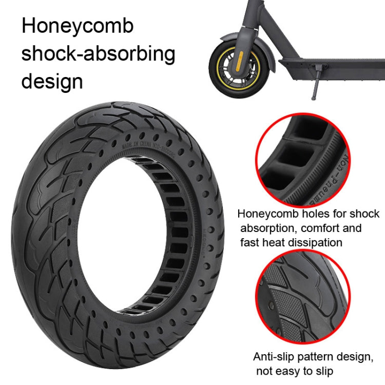 For Ninebot MAX G30 Electric Scooter 10x2.5 Inflatable Honeycomb Solid Run-flat Tire, For Ninebot MAX G30
