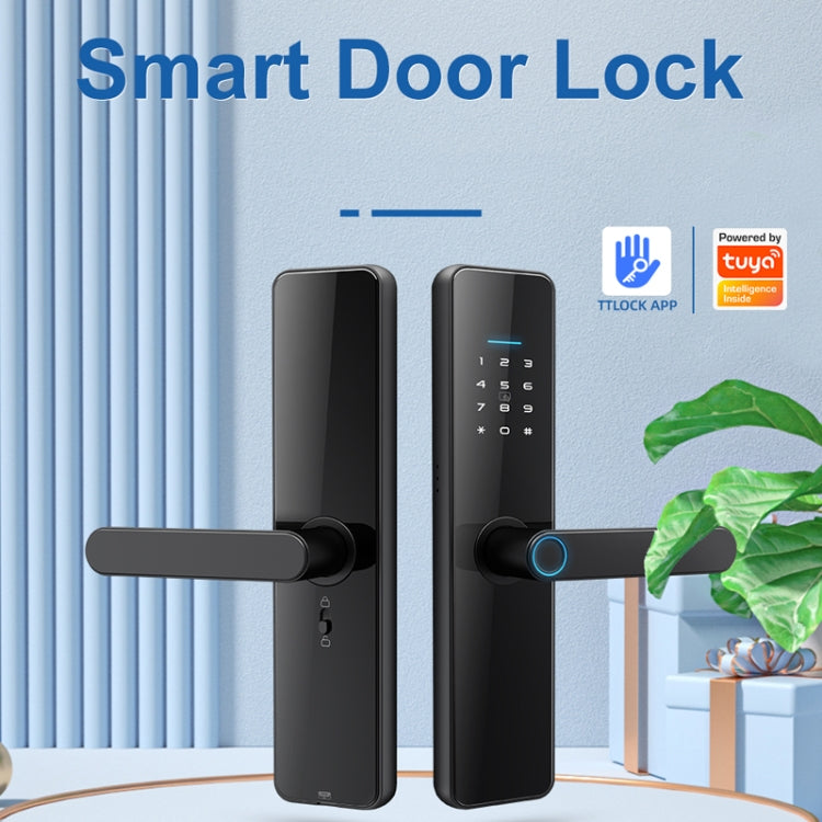 C91 Tuya Smart WiFi Password Fingerprint Electronic Door Lock, C91 Black, C91 Silver, C91 Bronze