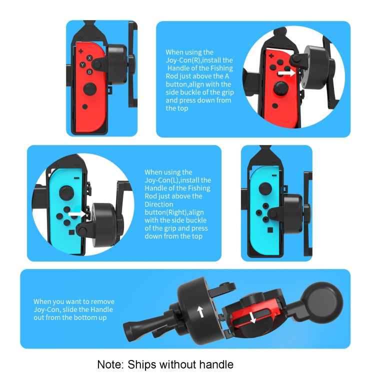 JYS JYS-NS248 For Switch / Switch OLED Left And Right Handle Body Feel Fishing Rod Fishing Aquarium Game Accessories, NS248