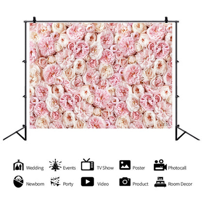 2.1 X 1.5m Festive Photography Backdrop 3D Wedding Flower Wall Hanging Cloth, C-1856, C-1886, C-1888, C-1889, C-1891