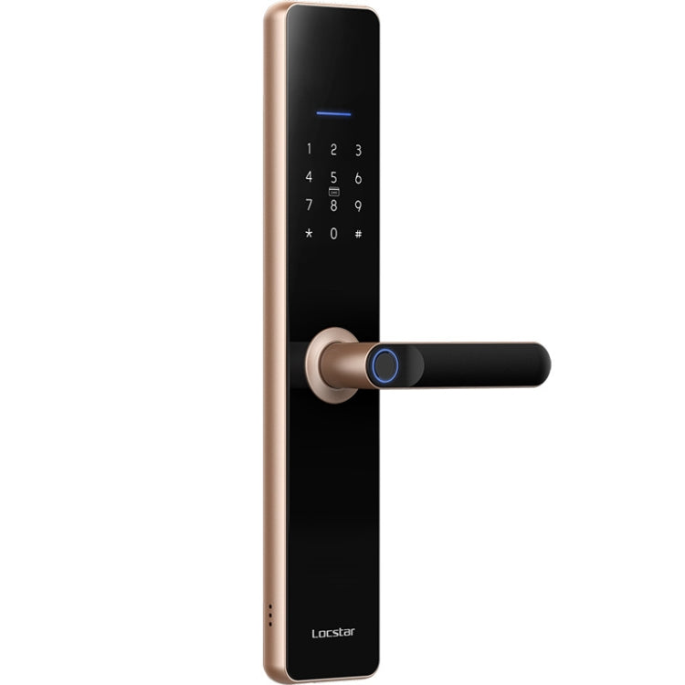 Wifi Fingerprint Lock Home Security Door Password Lock Supports APP Remote Unlocking, A61 (Rose Gold), A61 (Space Gray)