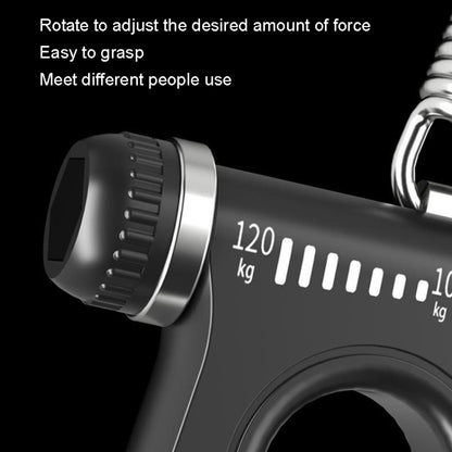 Electronic Counting Hand Grip Strengthener 10-120kg Wrist Expander Finger Exerciser for Trainers Muscle Recovery