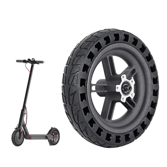 For Xiaomi M365 Electric Scooter 8.5-inch Rear Wheel  Solid Shock-absorbing Honeycomb Tire with Hub, 8.5-inch