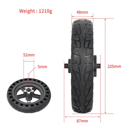 For Xiaomi M365 Electric Scooter 8.5-inch Rear Wheel  Solid Shock-absorbing Honeycomb Tire with Hub, 8.5-inch