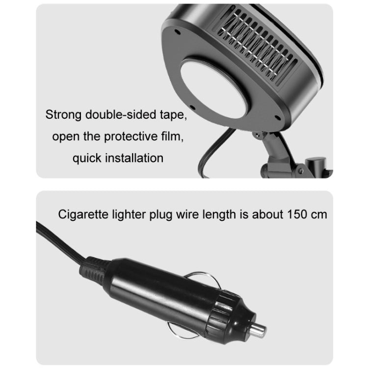 Winter Car Triangle Heater Defrost Electric Heater, 12V Ordinary Base, 24V Ordinary Base, 12V Suction Cup, 24V Suction Cup, 12V Purification Ordinary Base, 12V Purification Suction Cup