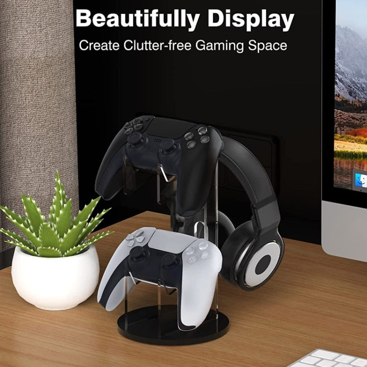 Acrylic Game Controller Display Stand Headphone Hanger, Game Controller Display Stand