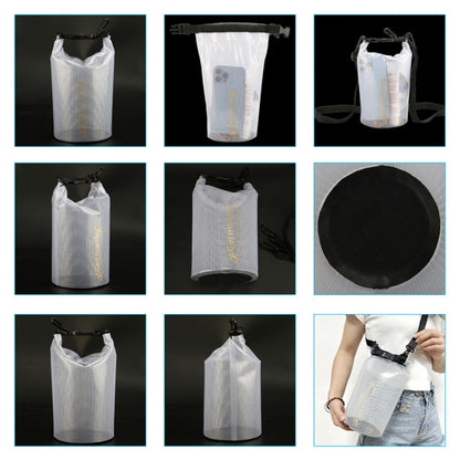 2L Outdoor Translucent Waterproof Bag Beach Rafting Swimming Bag, without Strap