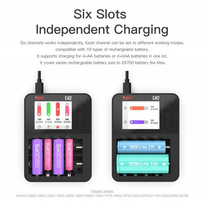 ISDT C4 EVO NiMH/NiCd Cylindrical Lithium Battery Smart Charger