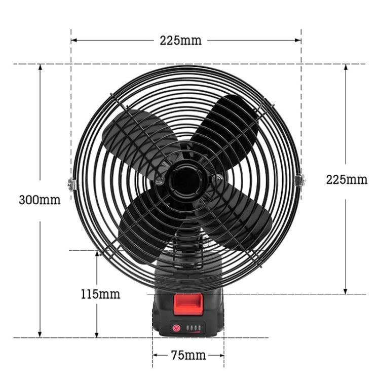 HILDA Portable Powerful Fan Outdoor Hair Dryer, With US Plug Adaptor, 6 inch With 1 Battery(1500mAh), 6 inch With 2 Battery(1500mAh), 6 inch With 1 Battery(3000mAh), 6 inch With 2 Battery(3000mAh), 8 inch With 1 Battery(1500mAh)