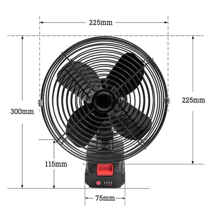 HILDA Portable Powerful Fan Outdoor Hair Dryer, With US Plug Adaptor, 6 inch With 1 Battery(1500mAh), 6 inch With 2 Battery(1500mAh), 6 inch With 1 Battery(3000mAh), 6 inch With 2 Battery(3000mAh), 8 inch With 1 Battery(1500mAh)