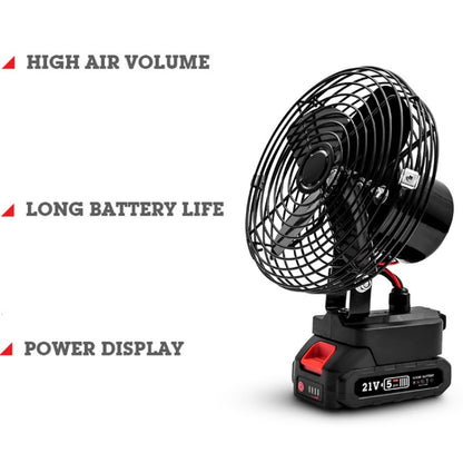 HILDA Portable Powerful Fan Outdoor Hair Dryer, With US Plug Adaptor, 6 inch With 1 Battery(1500mAh), 6 inch With 2 Battery(1500mAh), 6 inch With 1 Battery(3000mAh), 6 inch With 2 Battery(3000mAh), 8 inch With 1 Battery(1500mAh)