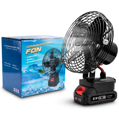 HILDA Portable Powerful Fan Outdoor Hair Dryer, With US Plug Adaptor, 6 inch With 1 Battery(1500mAh), 6 inch With 2 Battery(1500mAh), 6 inch With 1 Battery(3000mAh), 6 inch With 2 Battery(3000mAh), 8 inch With 1 Battery(1500mAh)