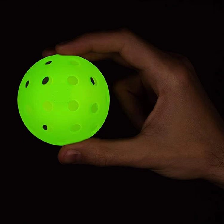 LEIJIAER 40 Holes Luminous Pickleball Outdoor Plastic Hole Ball