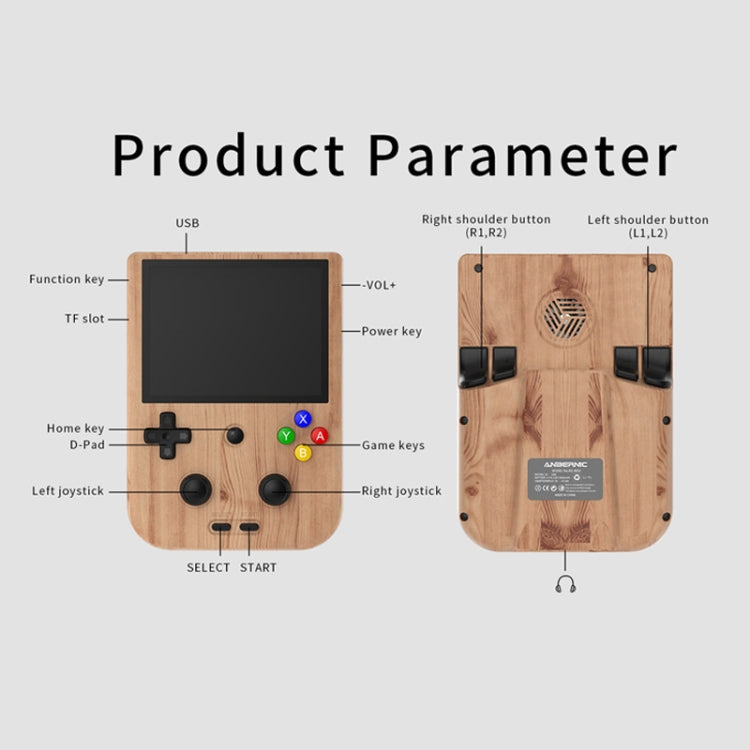 Handheld Game Console 4-Inch IPS Screen Android 12 System T618 64-Bit Game Player, 4+128G