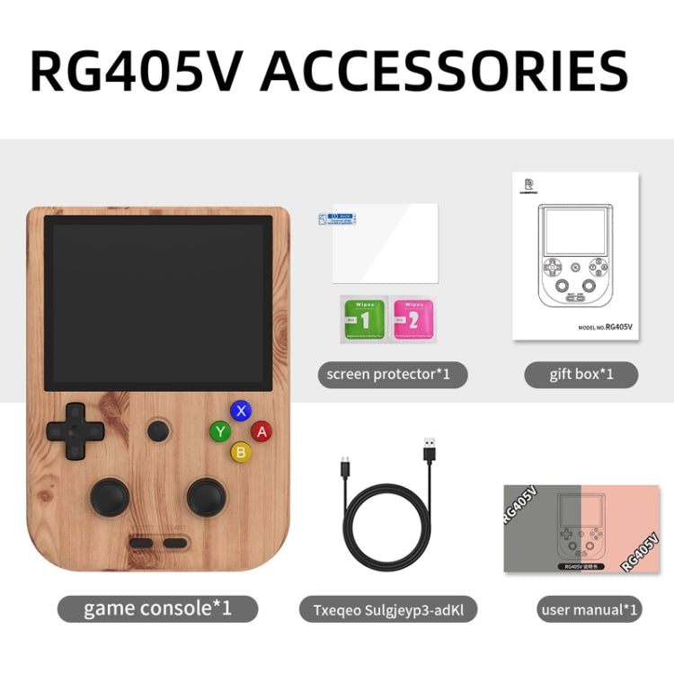 Handheld Game Console 4-Inch IPS Screen Android 12 System T618 64-Bit Game Player, 4+128G