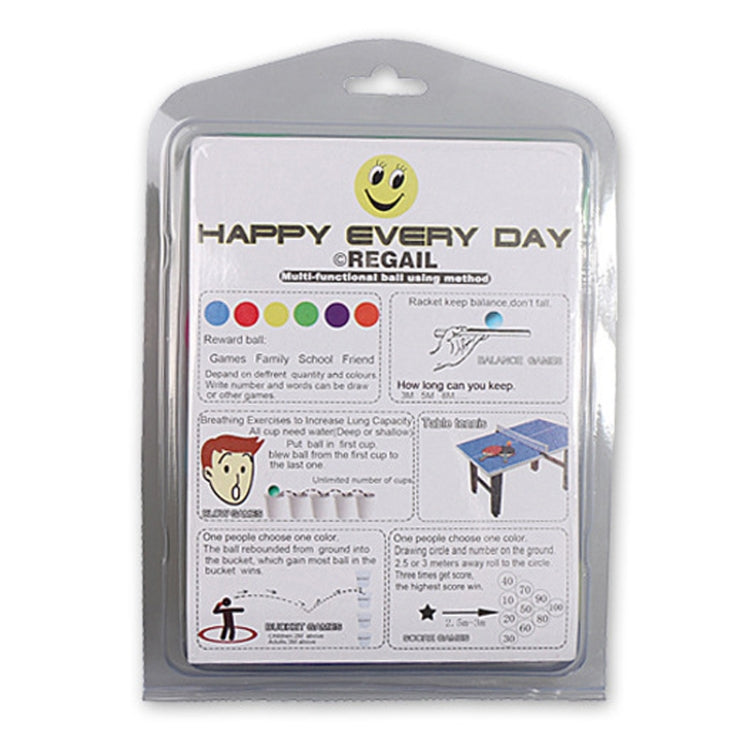 REGAIL 12pcs/box Colorful Plastic Table Tennis Balls