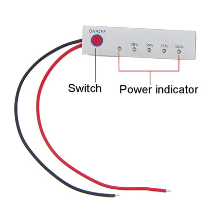 Lithium Battery Power Display Board Iron Phosphate Indicator Board, 2S 8.4V Lithium Battery, 3S 12.6V Lithium Battery, 4S 14.4V Iron Phosphate, 4S 16.8V Lithium Battery