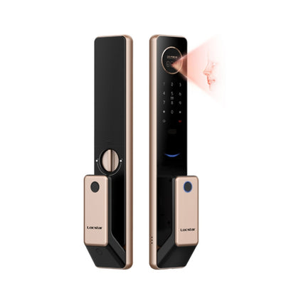 T100A  3D Face Recognition Fingerprint Code Card Digital Door Lock, T100A Space Gray, T100A Rose Gold