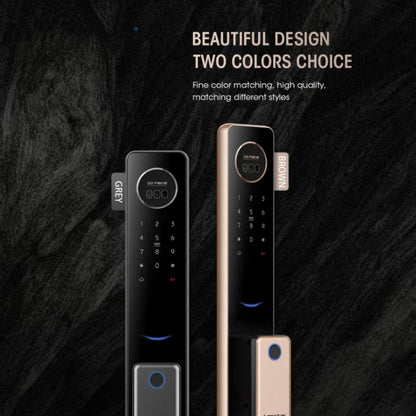 T100A  3D Face Recognition Fingerprint Code Card Digital Door Lock, T100A Space Gray, T100A Rose Gold